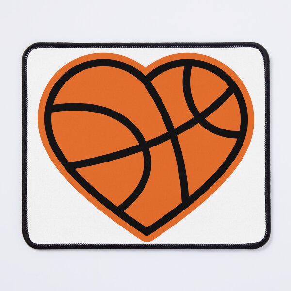 Item preview, Heart Basketball Love Sport Design designed and sold by debbiebento.