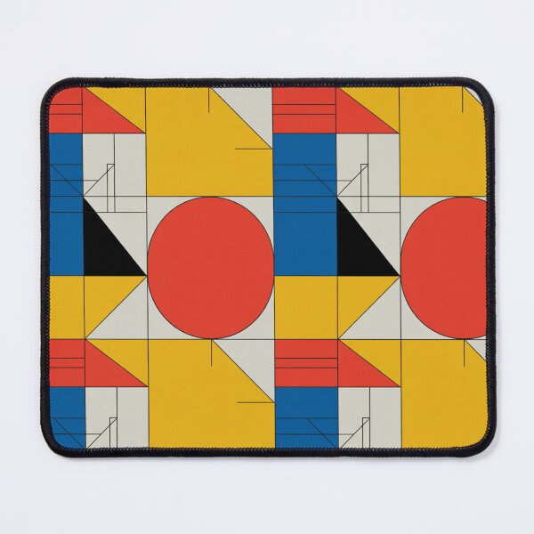Item preview, Bold Bauhaus Geometric Pattern | Primary Colour Circles Seamless Repeat designed and sold by Midnight Veil Designs.