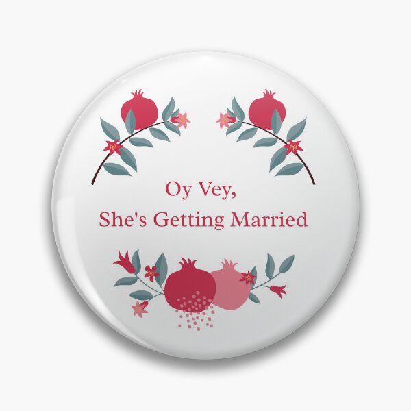 Item preview, Oy Vey She's Getting Married Shirt, Funny Jewish Bride Bachelorette Party Tee, Pomegranate Bridal Tank Top designed and sold by IDoCrewCo..