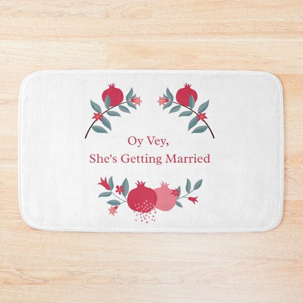 Item preview, Oy Vey She's Getting Married Shirt, Funny Jewish Bride Bachelorette Party Tee, Pomegranate Bridal Tank Top designed and sold by IDoCrewCo..