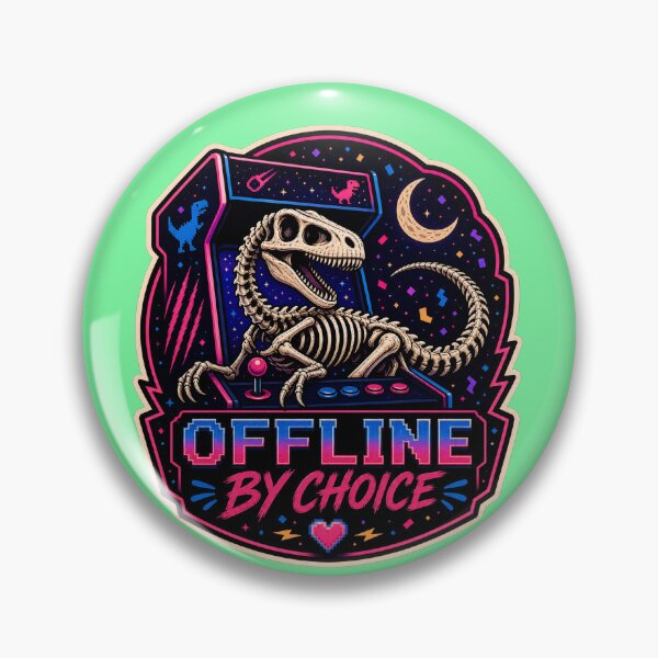 Item preview, Velociraptor Skeleton Print Arcade Offline By Choice designed and sold by logicfun.