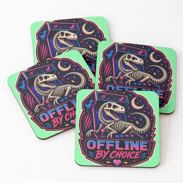 Item preview, Velociraptor Skeleton Print Arcade Offline By Choice designed and sold by logicfun.