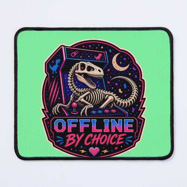 Item preview, Velociraptor Skeleton Print Arcade Offline By Choice designed and sold by logicfun.