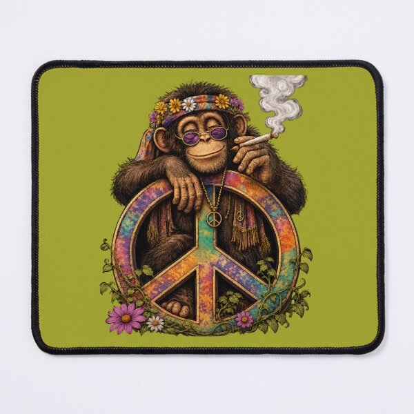 Item preview, Peace Love And Puff Monkey designed and sold by HippyRikky.