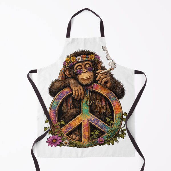 Item preview, Peace Love And Puff Monkey designed and sold by HippyRikky.