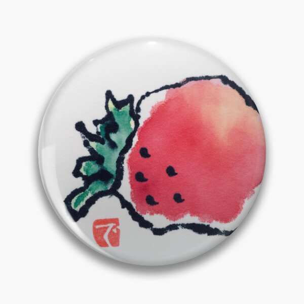 Item preview, Less than perfect strawberry (self portrait series) designed and sold by dosankodebbie's etegami world.