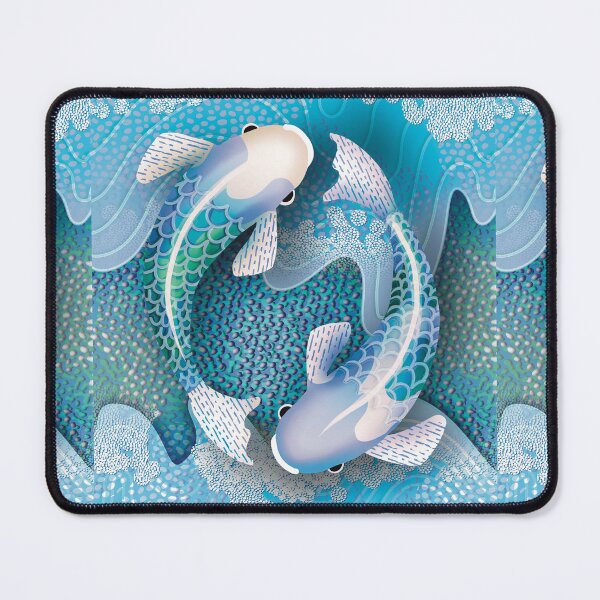 Item preview, Turquoise Zen Koi Fish designed and sold by Karin Taylor.