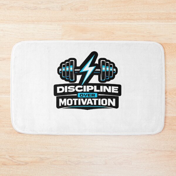 Item preview, Discipline Over Motivation Gym Quote Dumbbell designed and sold by Digistore1221.