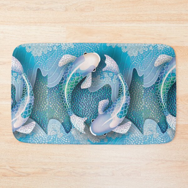 Item preview, Turquoise Zen Koi Fish designed and sold by Karin Taylor.