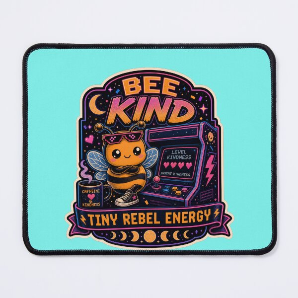 Item preview, bee kind Arcade Tiny Rebel Energy designed and sold by logicfun.