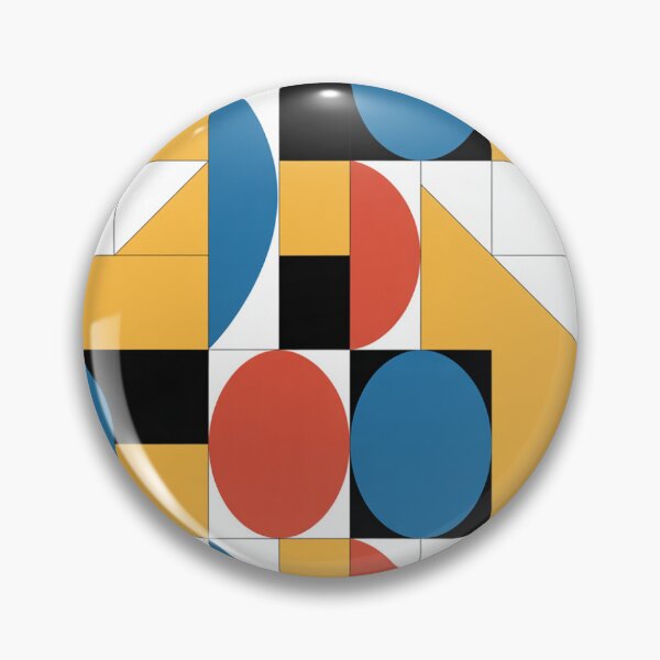 Item preview, Bold Bauhaus Geometric Pattern | Primary Colour Circles Seamless Repeat designed and sold by Midnight Veil Designs.