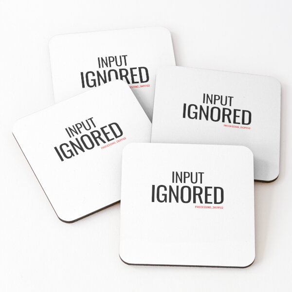 Item preview, Input Ignored Introvert Minimalist Typography designed and sold by No Excuses Supply.