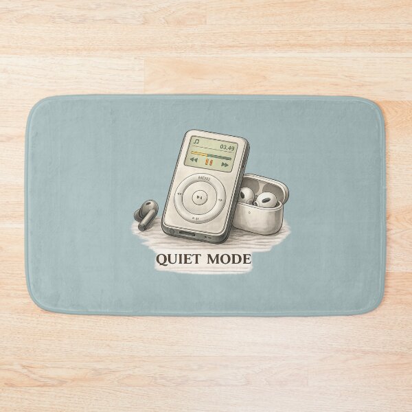 Item preview, Quiet Mode – Retro Music & Modern Life Aesthetic Illustration designed and sold by RosalesArts.