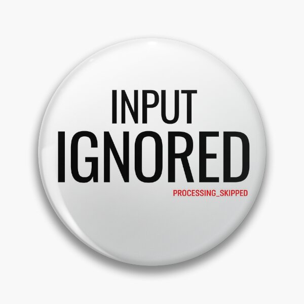 Item preview, Input Ignored Introvert Minimalist Typography designed and sold by No Excuses Supply.