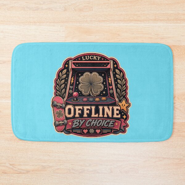 Item preview, Vintage lucky clover Arcade Offline By Choice designed and sold by logicfun.
