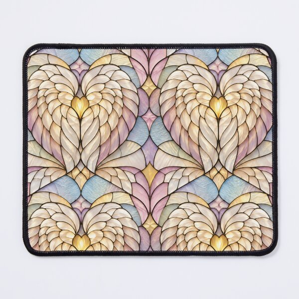 Item preview, Angel Wing Stained Glass Heart Pattern designed and sold by Dresut.