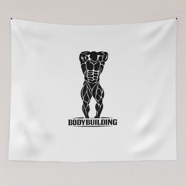 Item preview, Classic Bodybuilding Abs and Thigh Pose Silhouette designed and sold by Digistore1221.