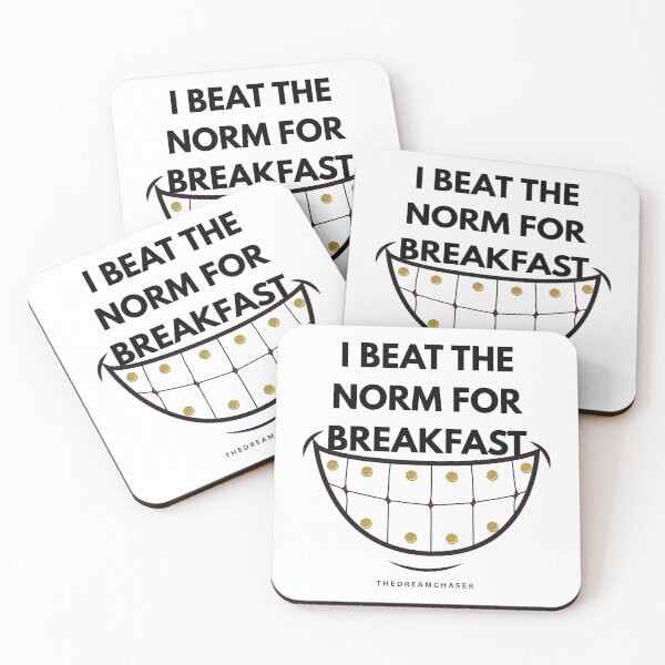Item preview, I Beat The Norm For Breakfast - Grillz Smile Motivational T-Shirt Light Edition designed and sold by THEDREAMCHASER.