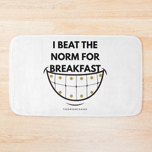 Item preview, I Beat The Norm For Breakfast - Grillz Smile Motivational T-Shirt Light Edition designed and sold by THEDREAMCHASER.