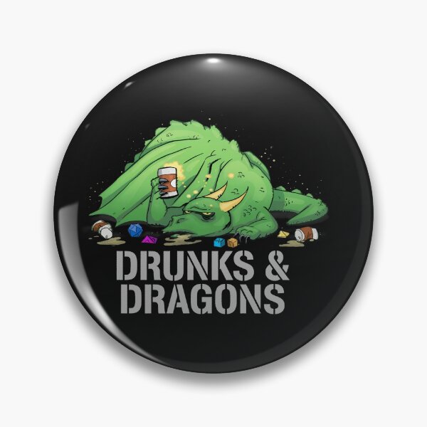 Item preview, Humorous Dragon Dice Game Night Beverage designed and sold by DoodleVerseDark.