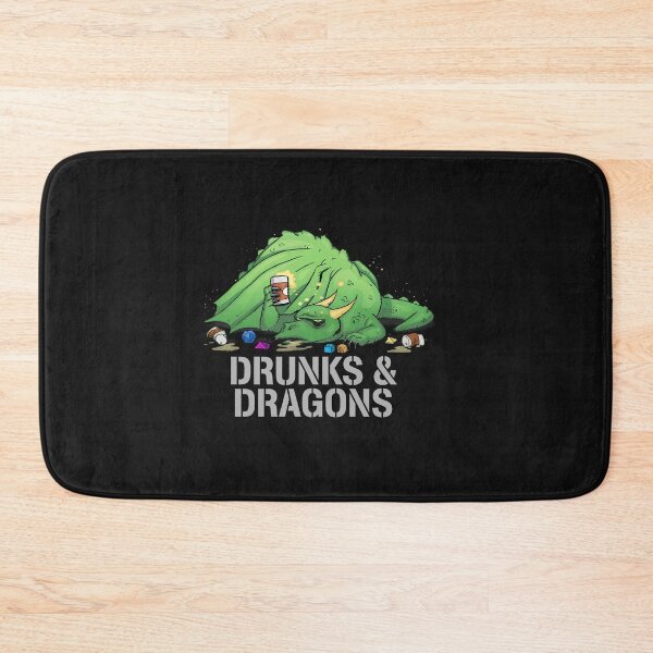 Item preview, Humorous Dragon Dice Game Night Beverage designed and sold by DoodleVerseDark.