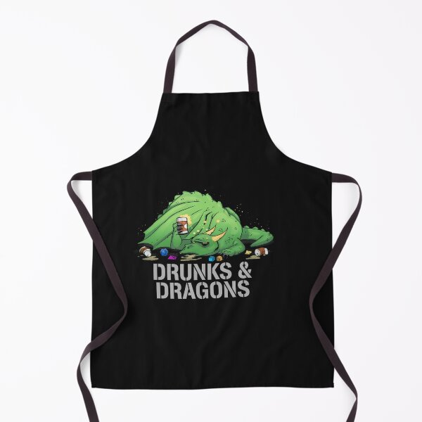 Item preview, Humorous Dragon Dice Game Night Beverage designed and sold by DoodleVerseDark.