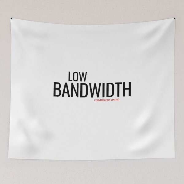 Item preview, Low Bandwidth Minimalist Typography Streetwear designed and sold by No Excuses Supply.