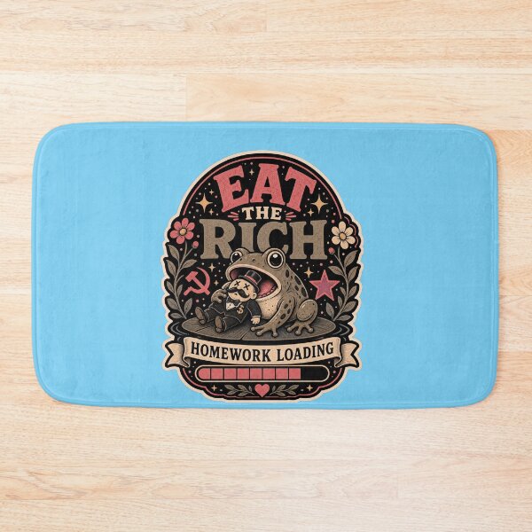 Item preview, Eat The Rich Frog Retro Homework Loading designed and sold by logicfun.