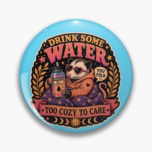 Item preview, drink some water you Folk Too Cozy To designed and sold by logicfun.