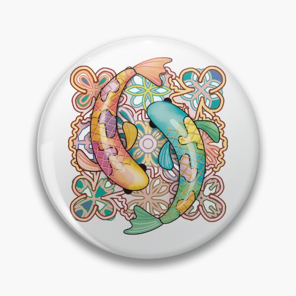 Item preview, Koi Fish Pond Paradigm Yin Yang Mandala designed and sold by Karin Taylor.