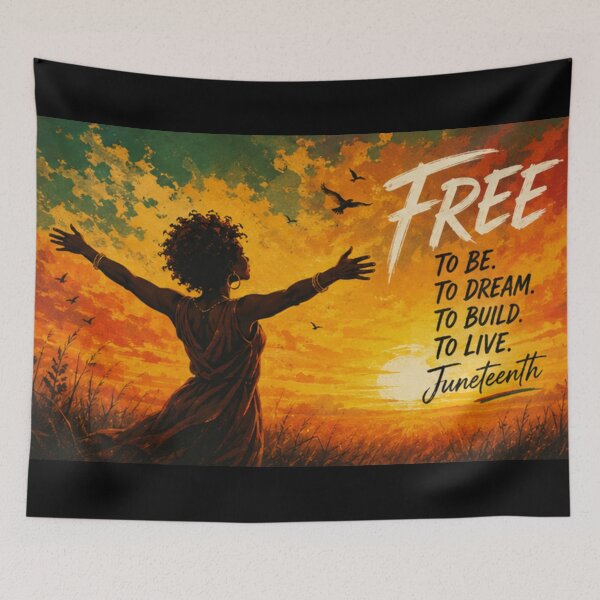 Item preview,  Juneteenth - Free To Be. To Dream. To Build. To Live. (#0302H005JU) designed and sold by SarVonne Serenity Moments.