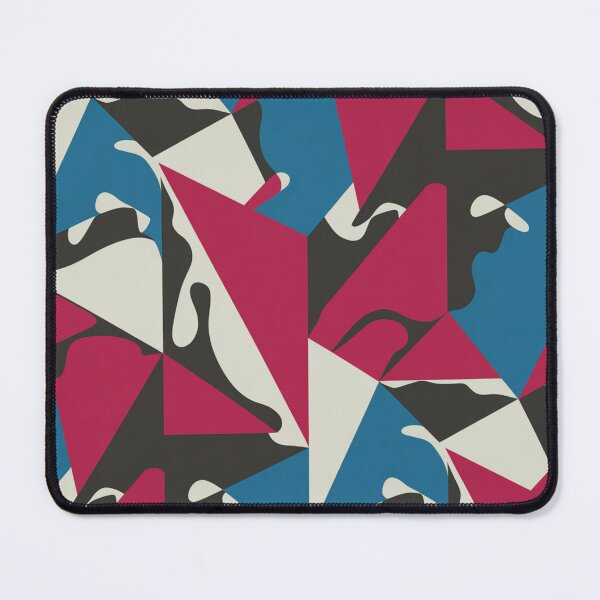 Item preview, Bold Avant-Garde Geometric Pattern | Magenta Teal Abstract Seamless Repeat designed and sold by Midnight Veil Designs.