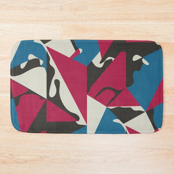 Item preview, Bold Avant-Garde Geometric Pattern | Magenta Teal Abstract Seamless Repeat designed and sold by Midnight Veil Designs.