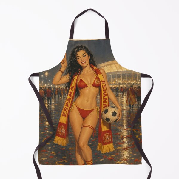 Item preview, Vintage Football Fan Pinup – Retro Soccer Celebration Girl designed and sold by Cosplayvintage.