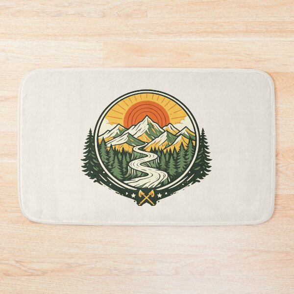 Item preview, Mountain Sunset Trail Outdoor Badge designed and sold by Corvoria.