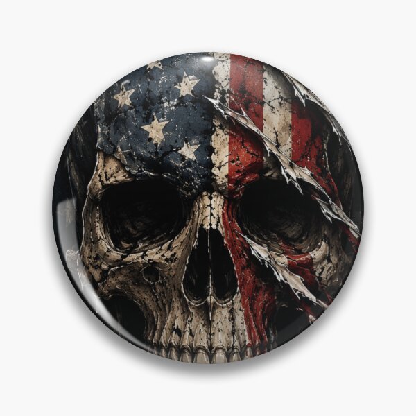 Item preview, Torn patriotism and fractured skull designed and sold by RawEdgeStudios.