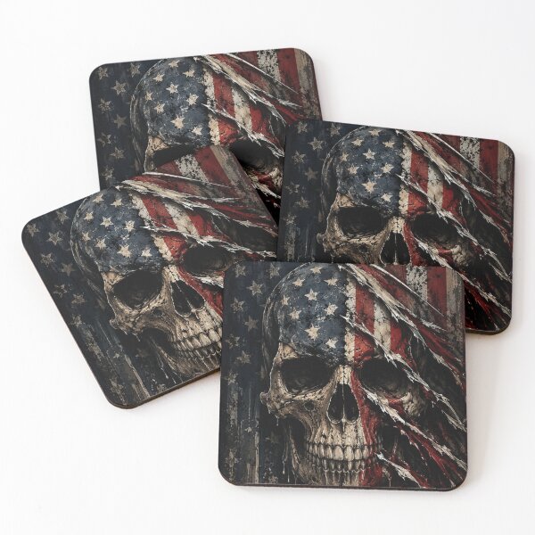 Item preview, Torn patriotism and fractured skull designed and sold by RawEdgeStudios.