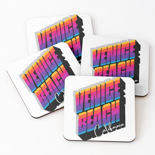 Item preview, Venice Beach California Retro 80s Stripe Design designed and sold by DonnaRaine.