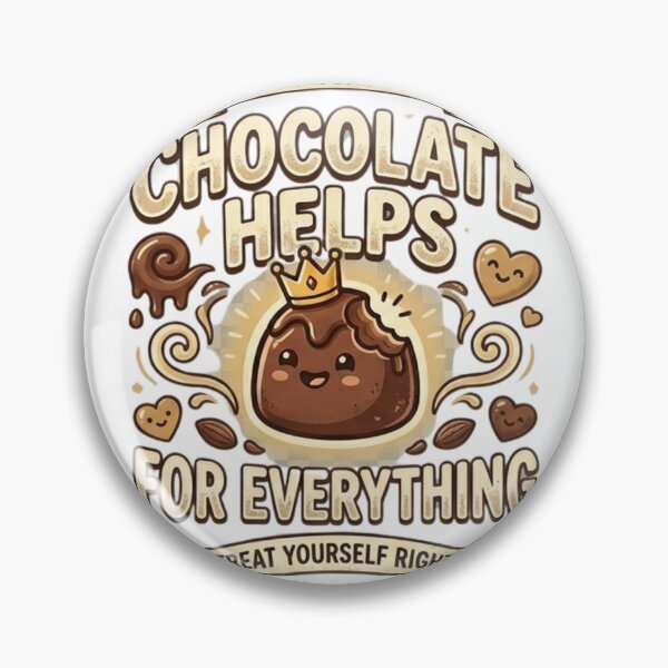 Item preview, Funny Chocolate Helps For Everything Worst Days Bitten Crown  designed and sold by Wear Sculpt.