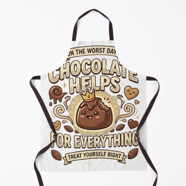 Item preview, Funny Chocolate Helps For Everything Worst Days Bitten Crown designed and sold by Wear Sculpt.