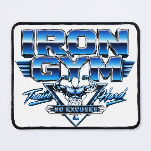 Item preview, Iron Gym Retro Chrome 80s Bodybuilding Motivation designed and sold by Digistore1221.