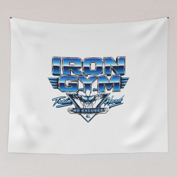 Item preview, Iron Gym Retro Chrome 80s Bodybuilding Motivation designed and sold by Digistore1221.