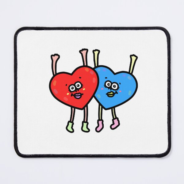 Item preview, Cute Heart red and blue designed and sold by kanaehonkawa.