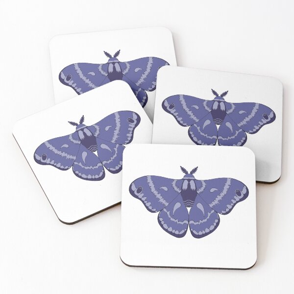 Item preview, Fluffy Blue Silk Moth designed and sold by AvaDCreative.