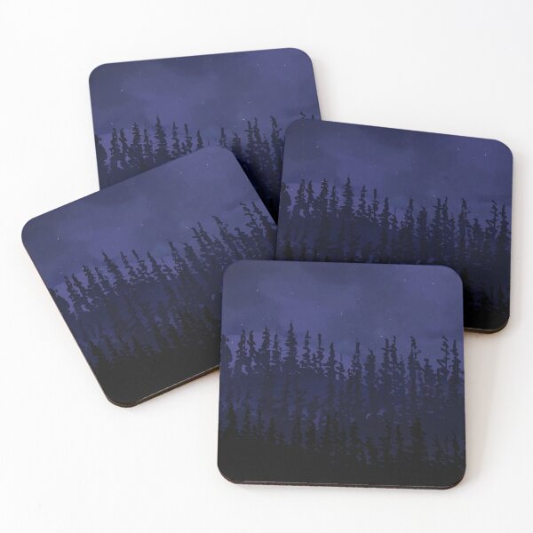 Item preview, Moonlit Pine Forest Night Sky designed and sold by craig-barker.