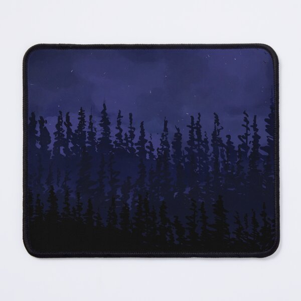 Item preview, Moonlit Pine Forest Night Sky designed and sold by craig-barker.