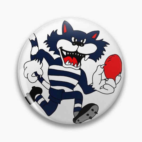 Item preview, Geelong Cats AFL VFL Retro Mascot Logo designed and sold by Luke Foran Sports Art.