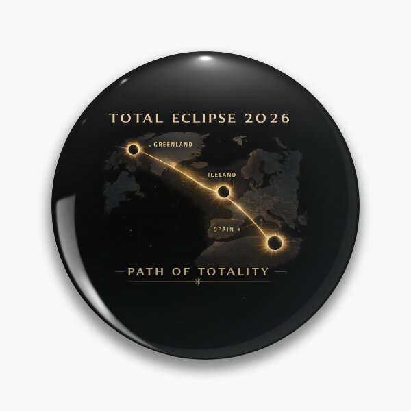 Item preview, Total Eclipse 2026 Collection | Solar Eclipse Graphic Design for T-Shirts, Stickers, Posters & More designed and sold by Lina Caro.