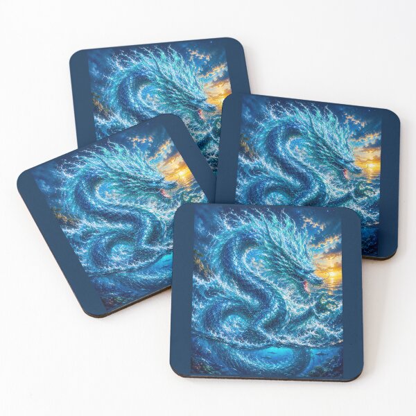 Item preview, ⚡ ELEMENTAL DRAGONS COLLECTION ⚡- OCEAN designed and sold by WheelieGdArt.
