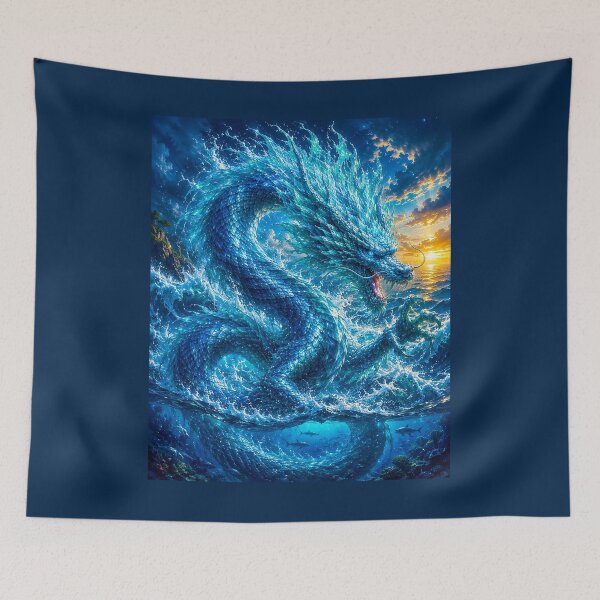 Item preview, ⚡ ELEMENTAL DRAGONS COLLECTION ⚡- OCEAN designed and sold by WheelieGdArt.